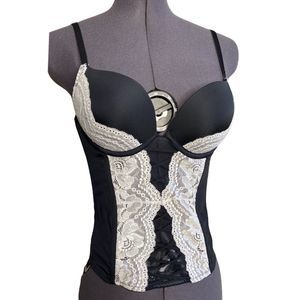 La Senza Lace Fitted Bra Top Lingerie Corset Top
